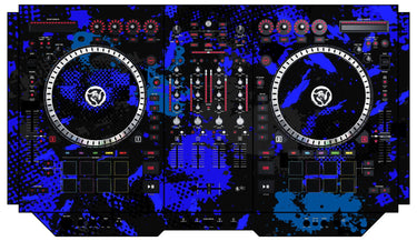 Numark NS 7 II Skin Conflict Blue